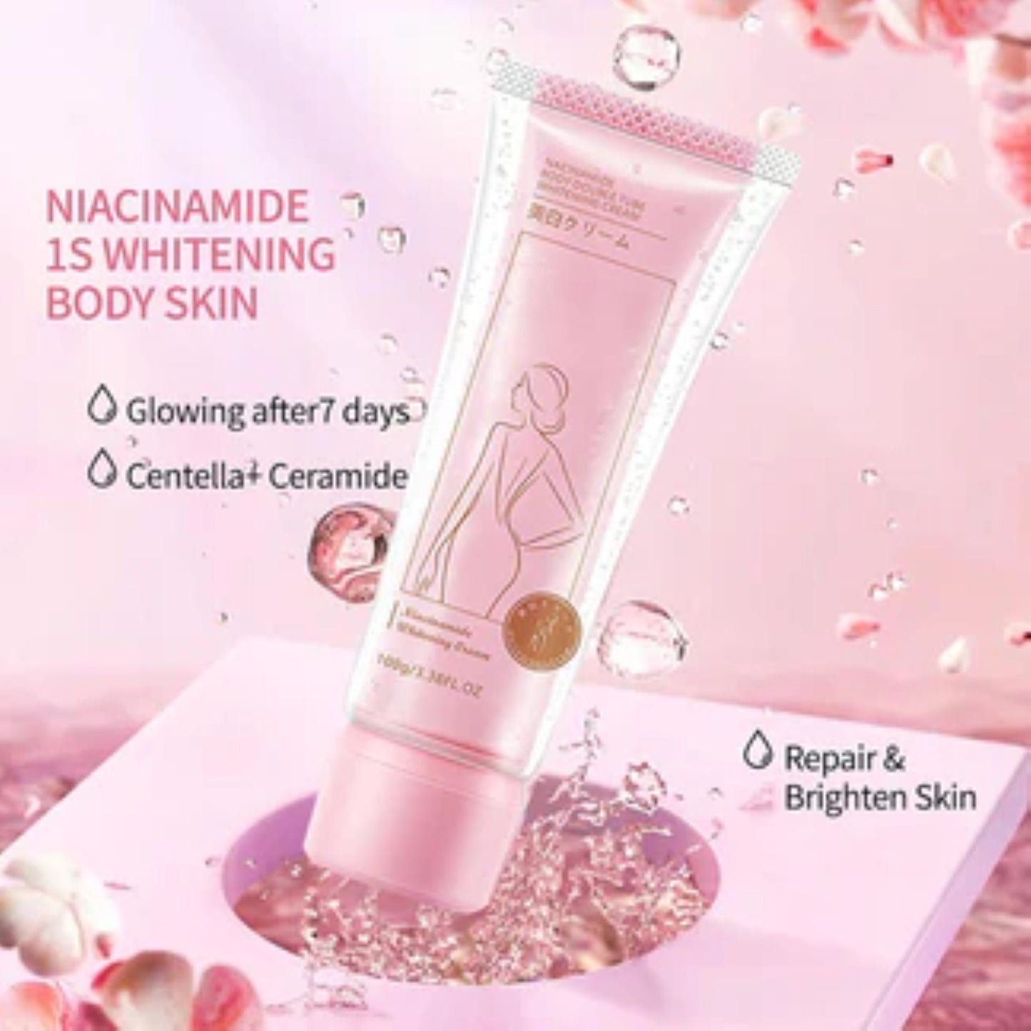 Niacinamide Body Double Tube Whitening Cream